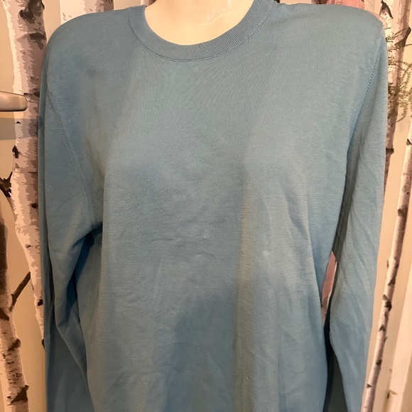 A BABY BLUE ROUND NECK SWEATER - Picture 1 of 5